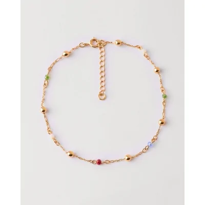 TOBILLERA METAL BOLAS...