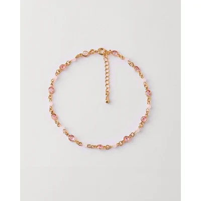 TOBILLERA METAL CRISTAL...