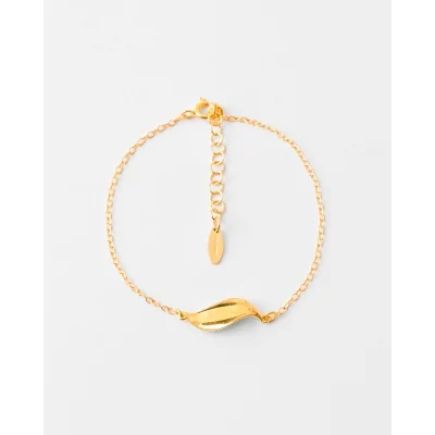 PULSERA PLATA 16+4CM HOJA... 2