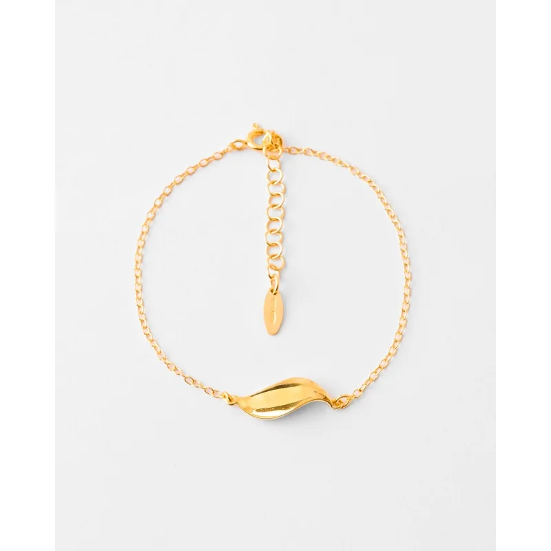 PULSERA PLATA 16+4CM HOJA 20MM DO 