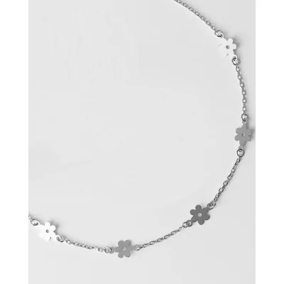 Collar Metal Flores 37cm RH