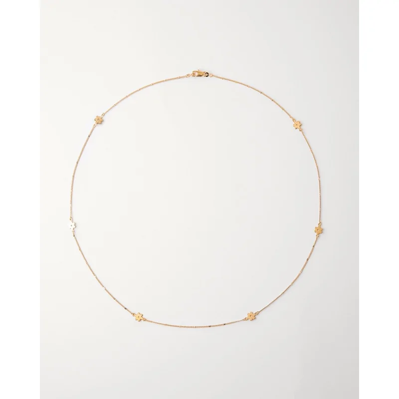 Collar Metal Flores 80cm DO