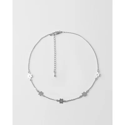 Collar Metal Flores 37cm RH 2