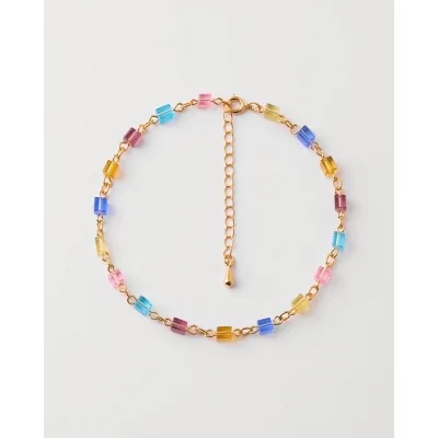 Tobillera Cubos Cristal...