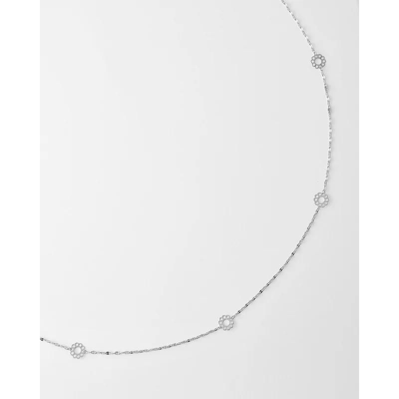 Collar Metal Flores 80cm RH