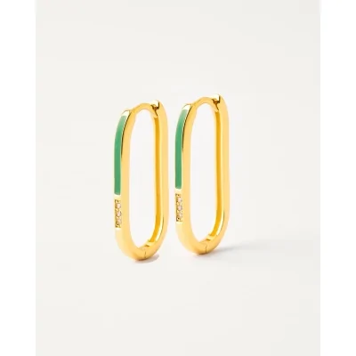 PENDIENTE ARO OVALADO 25MM...