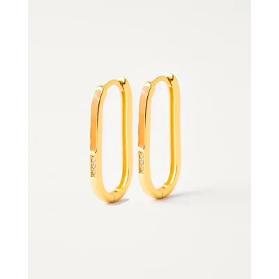 PENDIENTE ARO OVALADO 25MM...