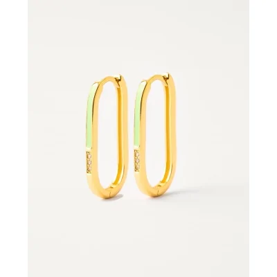 PENDIENTE ARO OVALADO 25MM...