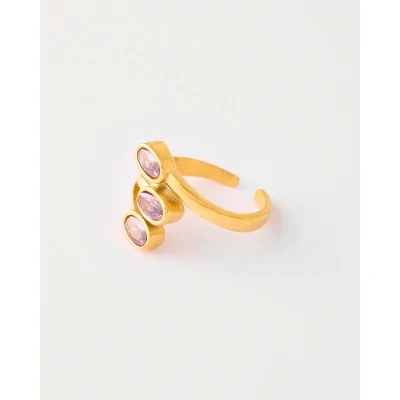 ANILLO ABIERTO 3 CIRCONITAS...