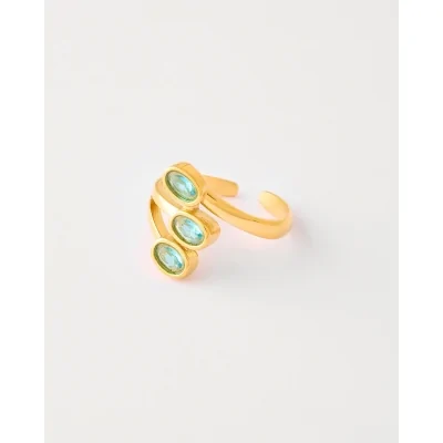 ANILLO ABIERTO 3 CIRCONITAS...