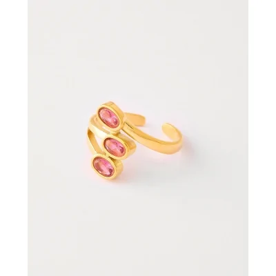 ANILLO ABIERTO 3 CIRCONITAS...