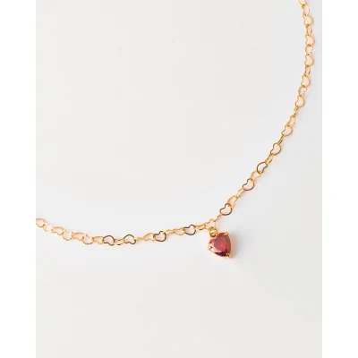 COLLAR CADENA CORAZON 44CM...