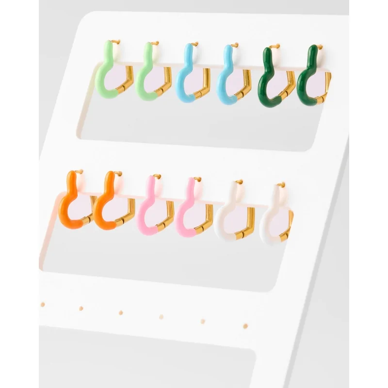 PENDIENTES CORAZÓN 16X18MM ESMALTE...