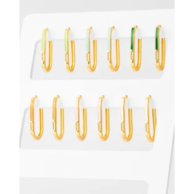 PENDIENTE ARO OVALADO 25MM... 2