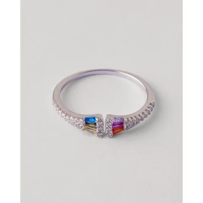 ANILLO PLATA CIRCONITAS  MIXW