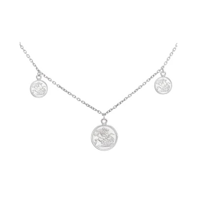 Collar 3 Monedas Elizabeth...