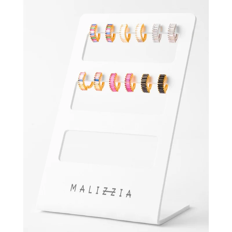 PENDIENTES ARO 14MM - 11 CIRCONITAS...