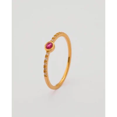 ANILLO CIRCONITA 3MM PLATA