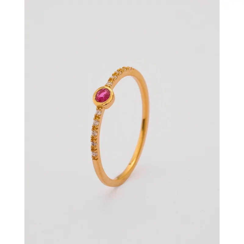 ANILLO CIRCONITA 3MM PLATA