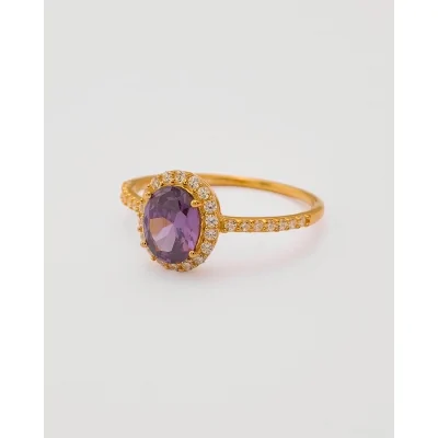 ANILLO CIRCONITA OVALADA...