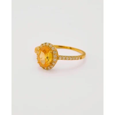 ANILLO CIRCONITA OVALADA...