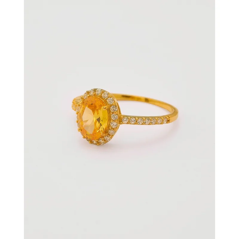 ANILLO CIRCONITA OVALADA 8X6MM -...