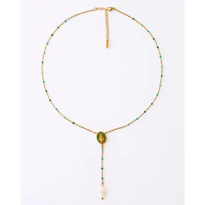 COLLAR ROSARIO MEDALLA...