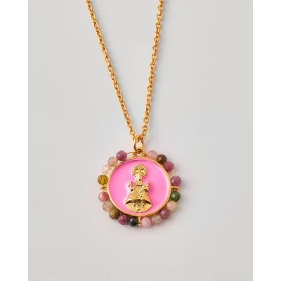 Collar Acero Medalla Virgen...