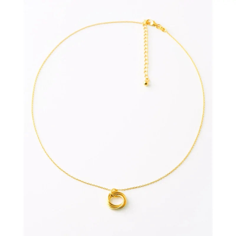 COLLAR 6 CIRCULOS 12MM ENTRELAZADOS...